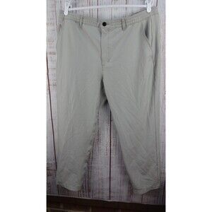 Marc New York Men's Commuter Pant 40/30 Fit 4-Way Stretch Zipper Gray Athletic